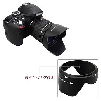 Amazon | JJC HB-N106 可逆式 花形 レンズフード Nikon AF-P DX